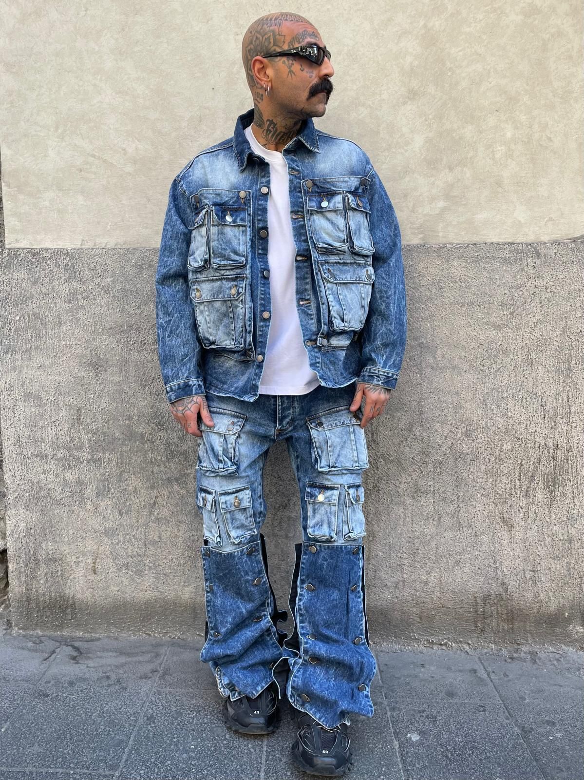 COORDINATO MULTIPOCKET DENIM