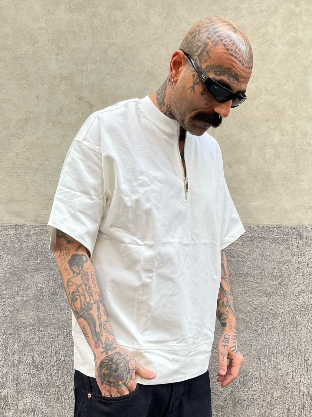 T-SHIRT COREANA ZIP