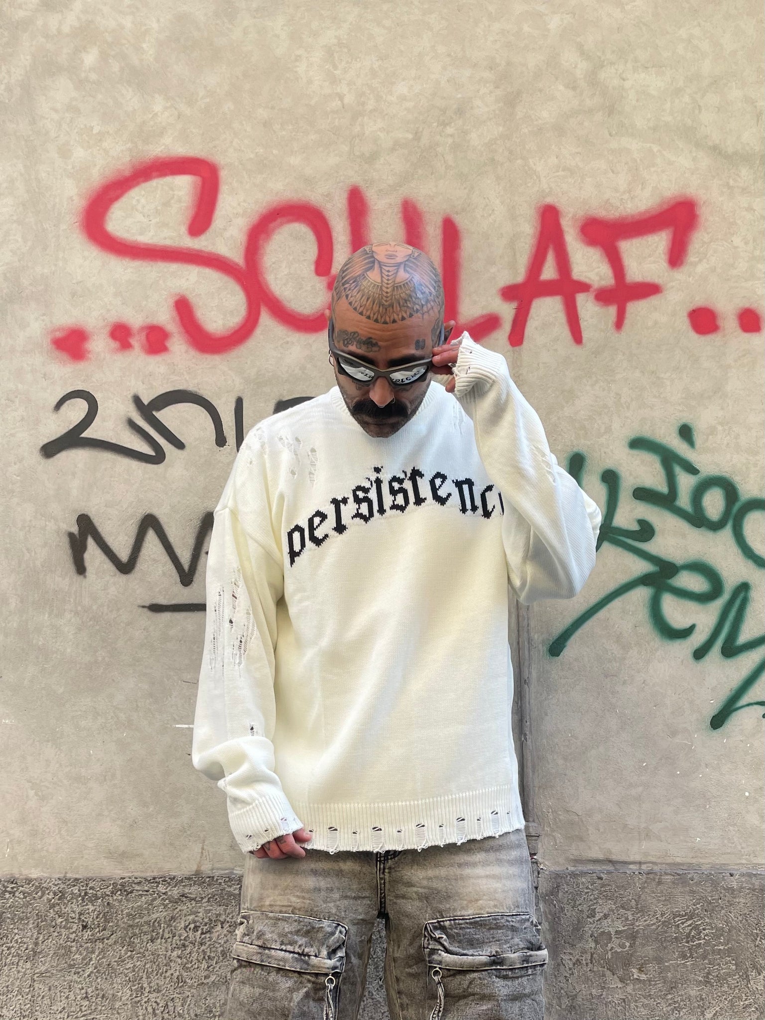 Maglione Crop Bianco Persistence